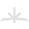 Ekena Millwork Alberta Architectural Grade PVC Gable Bracket, 84"W x 42"H x 6"D x 6"F, 12/12 Pitch GBP084X42X0606ALB00 - alternate 2